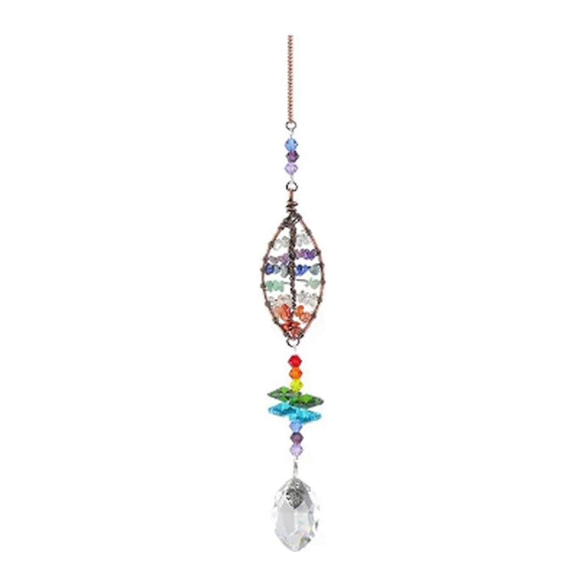 Sun Catcher Pendant, Heart and Leaf Design for Hanging Decorations A