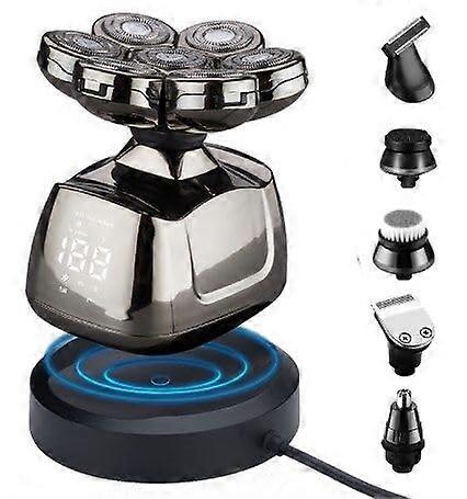 Cordless 7D Multifunctional Rechargeable Electric IPX6 Head Shavers Model 7D Blade System For Home And Travel