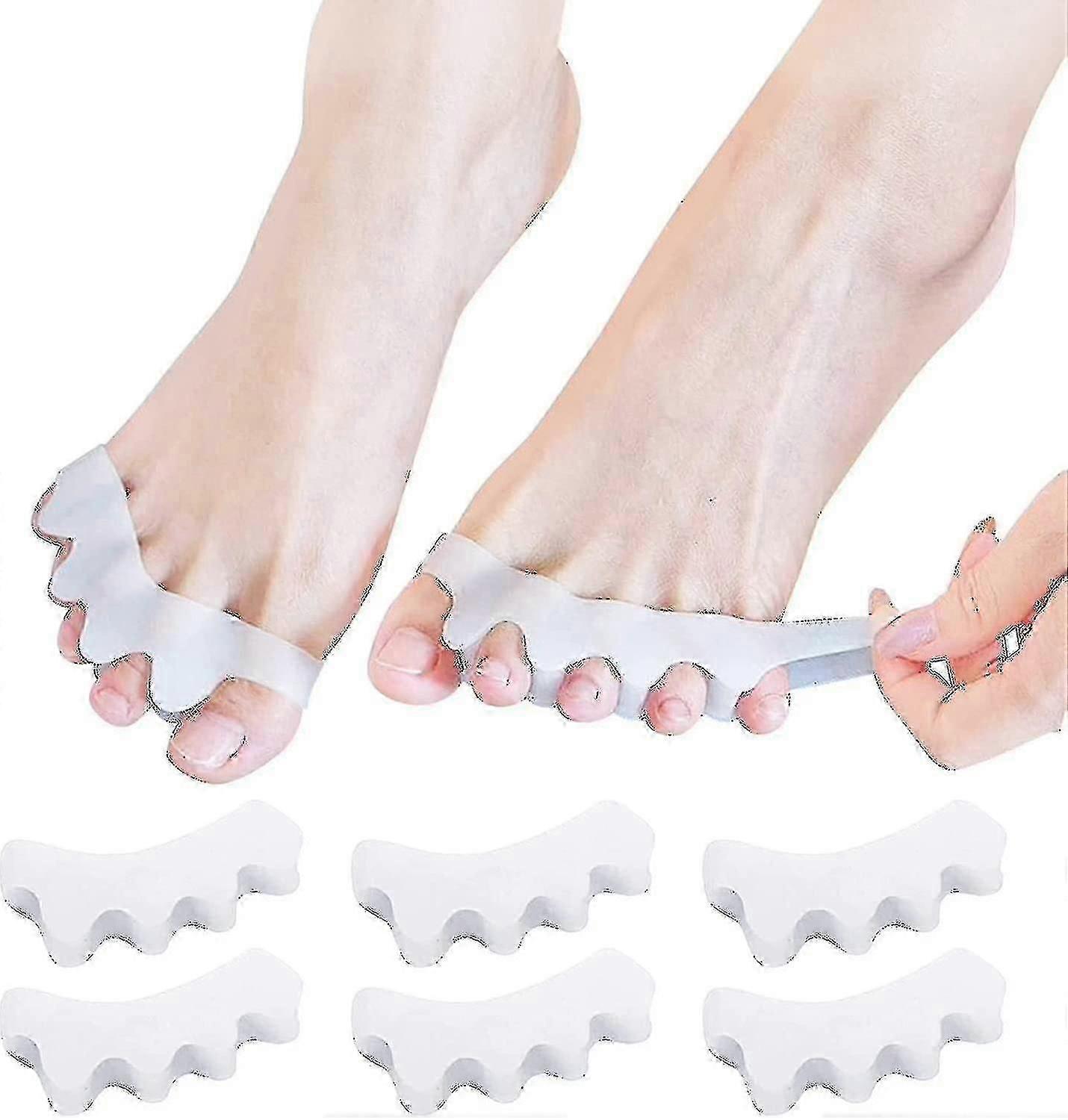 Pack of Toe Separators Hallux Valgus Bunion Corrector, Toe Separators Soft