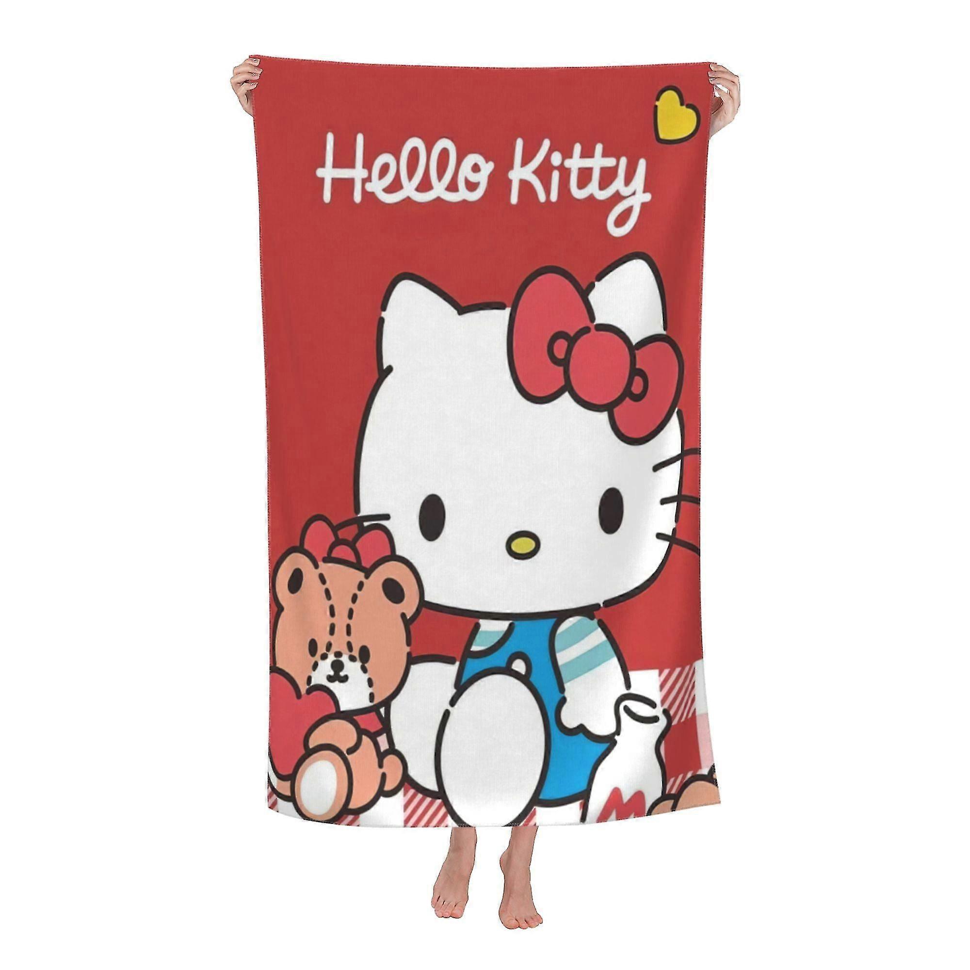 Hello Kitty Beach Towel, Large Microfiber Bath Towel