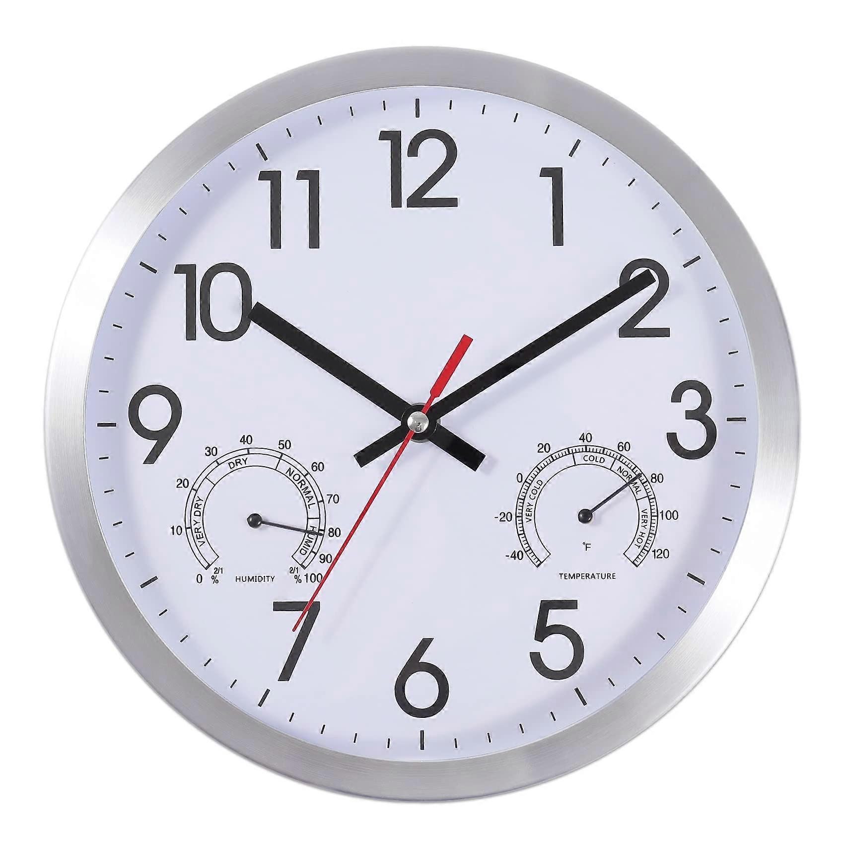 1 Wall Clock with Sweep Silent Movement for Accurate Timekeeping in Home Housewarming 10 Inch
