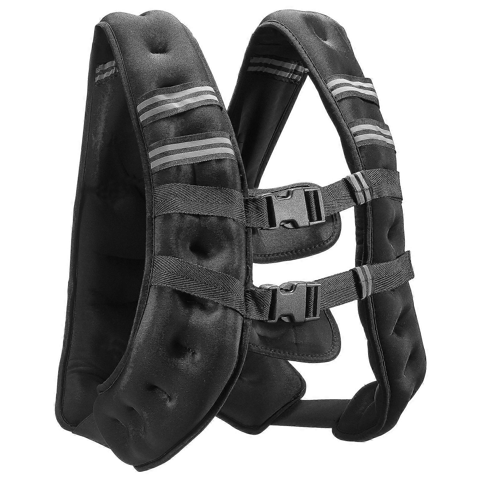 Weighted Vest, 20 lbs Weight Vest with Reflective Stripe, Adjustable Buckle, for Strength Training, Running, Fitness, and Weight Loss