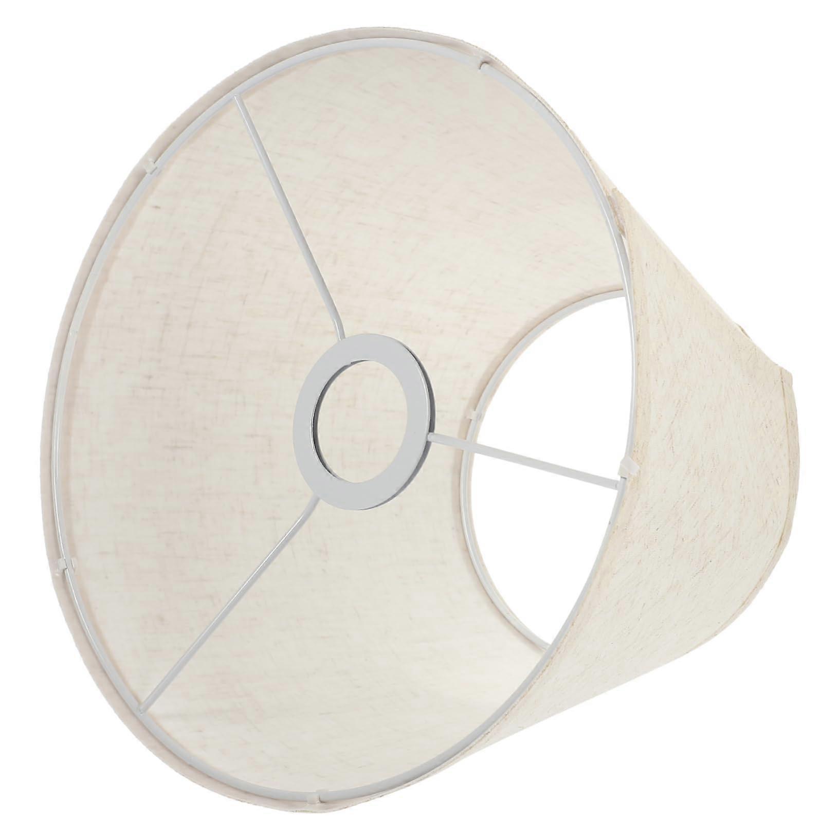Linen Lampshades for Table Lamps - Beige Decorative Shades for Floor and Table Lamps - Medium Size, Stylish Design