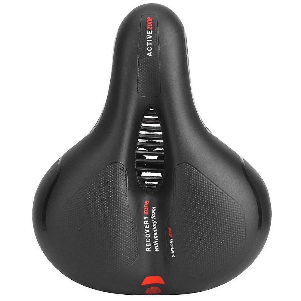 Comfortable, shockabsorbing bicycle saddle for road bikes and mountain bikes