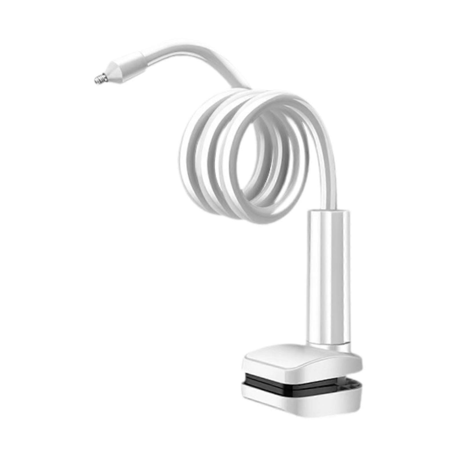 Flexible Clip Mount Camera Holder 1.1m White Adjustable Easy Install Clamp Bracket For Home Shelf Living Room