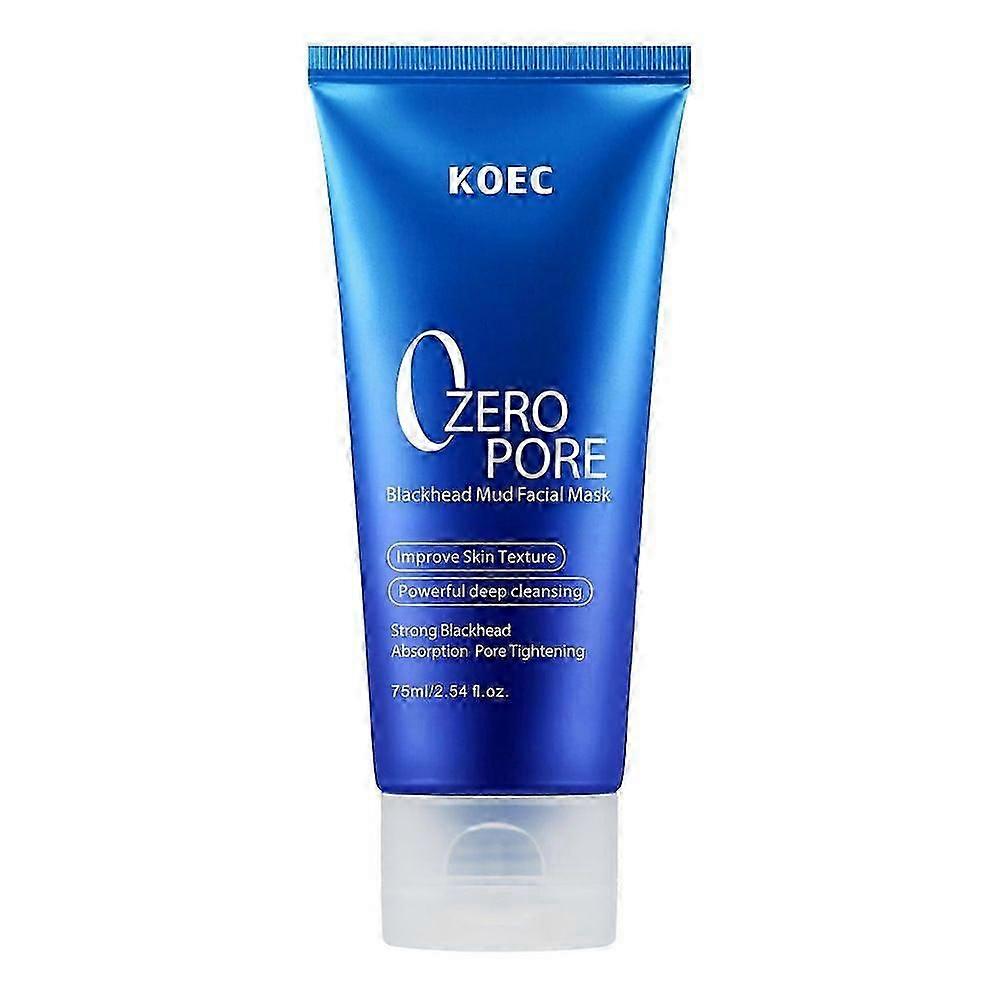 Zero Pore Blackhead Mud Facial Mask - Skin Cooling & Pore Tightening - 3 Minute Quick Dry Formula with AHA, BHA, PHA, and Pore-Purifying Clay