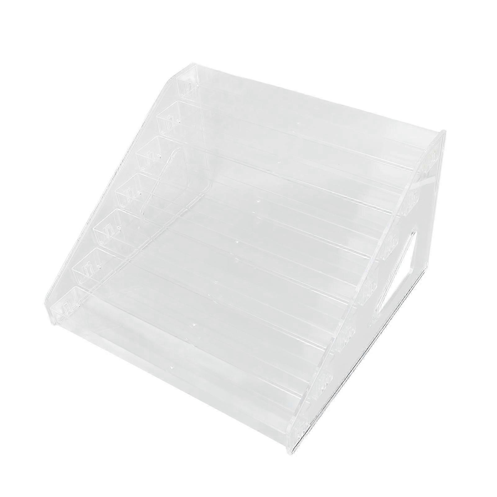 7-lagiger transparenter Make-up-Standhalter für Nagellackflaschen Lippenstift