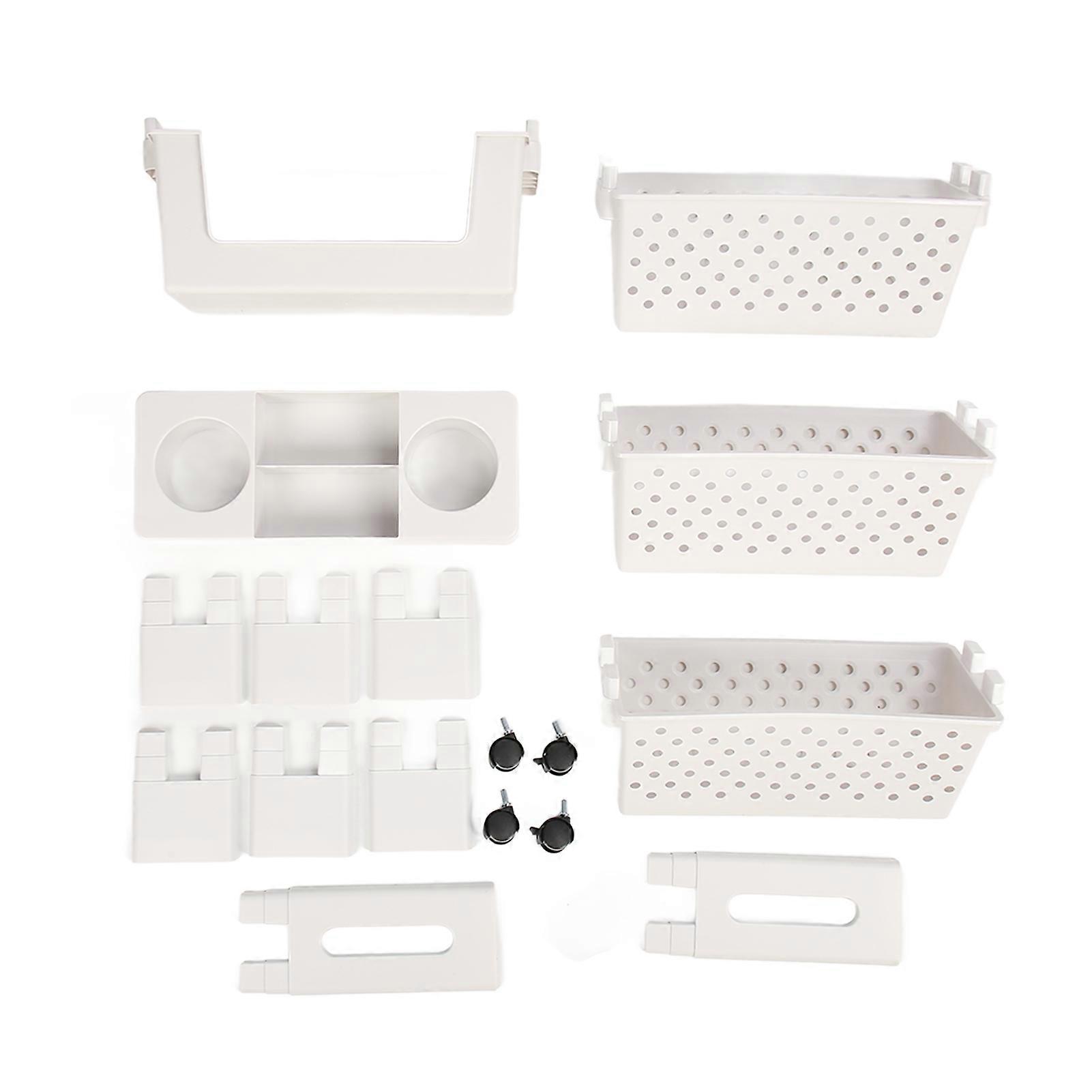 5 Tier Movable Removable Bookcase Rotatable Multilayer Mobile Bookshelf for Bedroom Dormitory Office