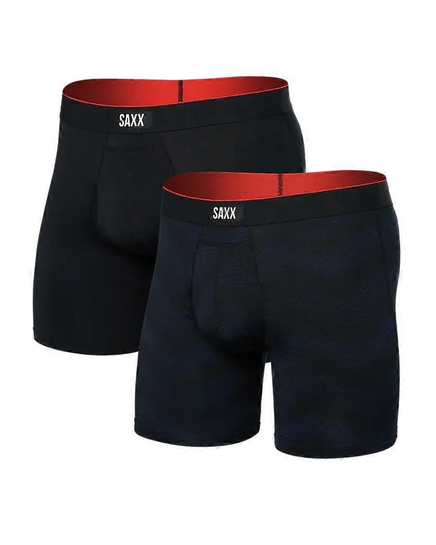 Saxx Undertøj - Multisport Performance Boxershorts 6" - Full Tilt Chevron/sort