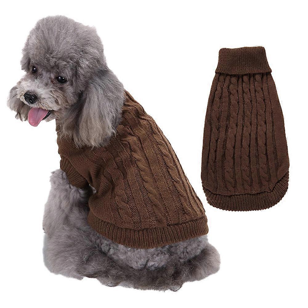 Pet winter sweater Solid dog sweater Pet bipod