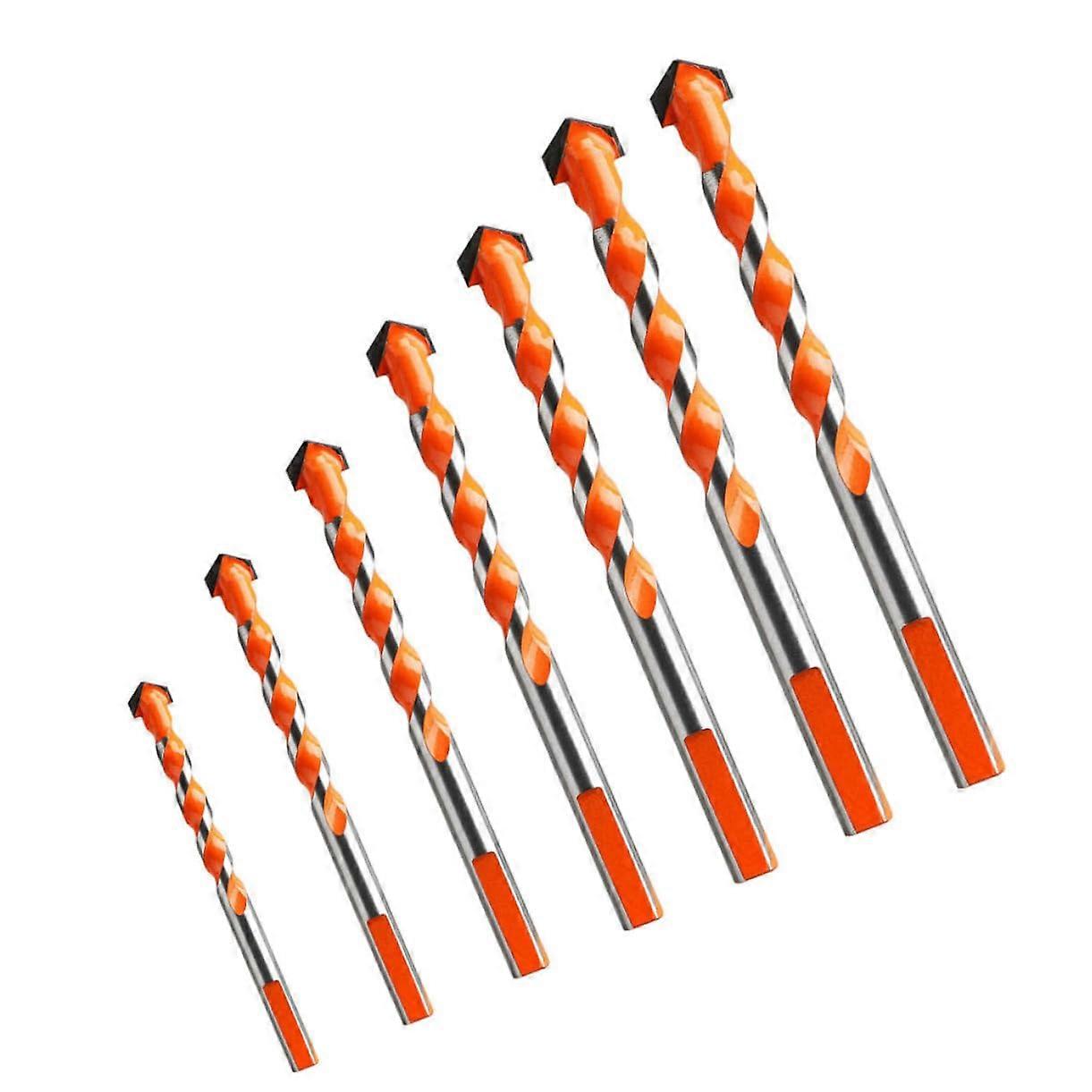 Hand Tool Sets 7pcs Alloy Triangle Spiral Drill Bits Electric Drill Bits Power Tools Hole Opener for Glass Tile Concrete