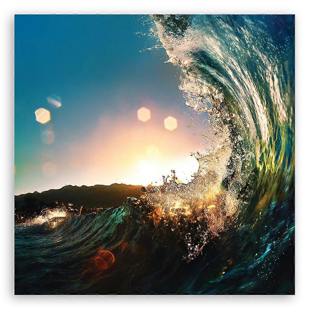 Leinwandbild, Landschaften - Orange - 40x40