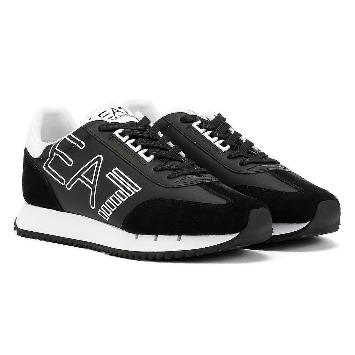EA7 Black & White Vintage Men's Black/White Trainers