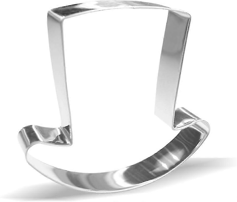 4 Inch Top Hat Cookie Cutters - Stainless Steel