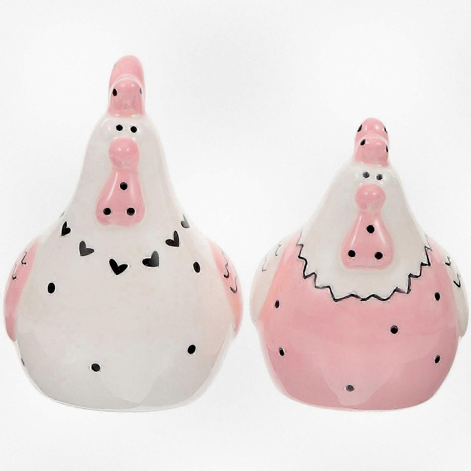 Set of 2 Decorative Spice Jars for Kitchen Use �C Unique Food-grade Ceramic Seasoning Containers