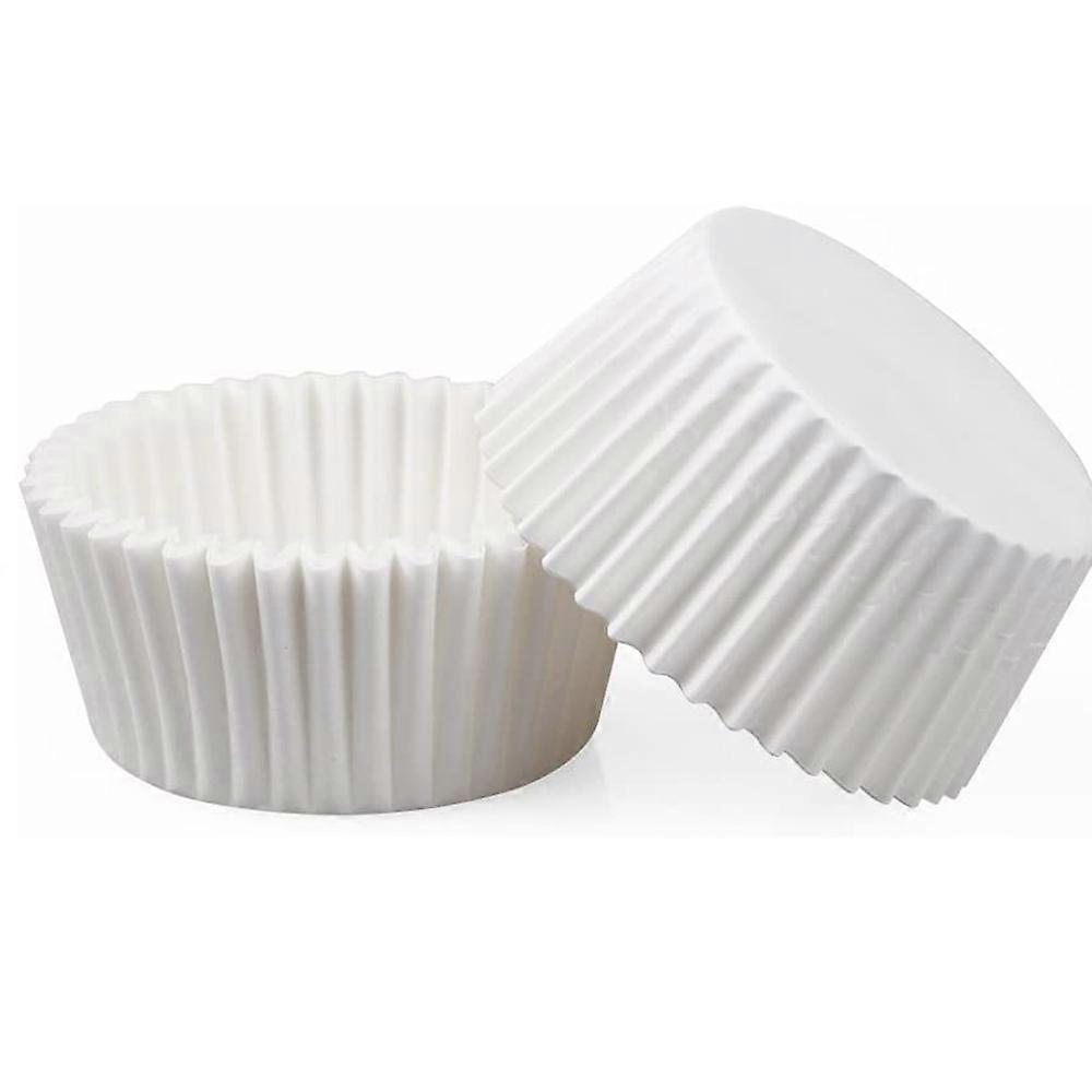Cake Pan | 200 Oil Paper Holders - White