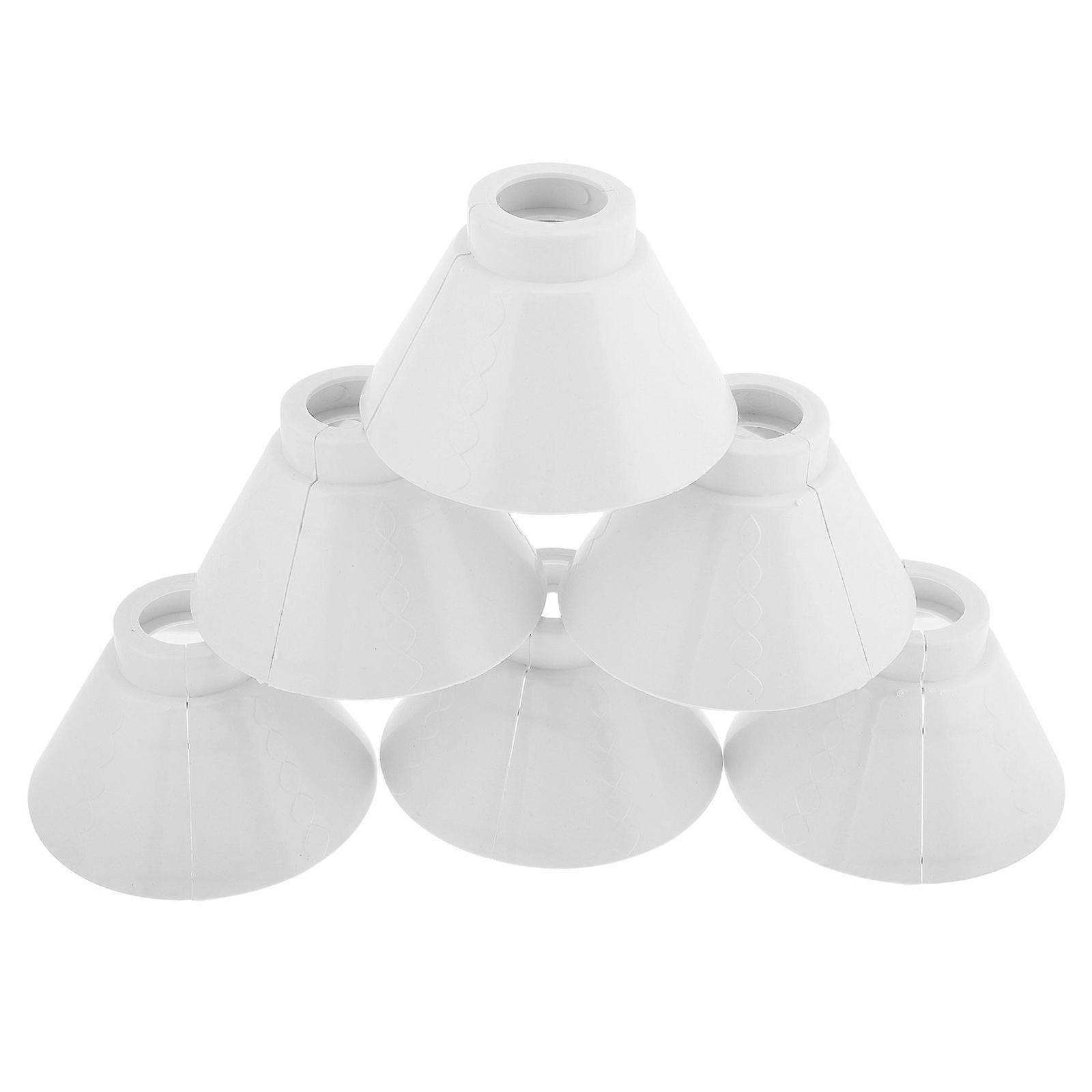 6 Pairs Plastic Lamp Shade Replacement Horseshoe Lampshade Cover Floor Lamp Light Covers Bulb Guard Replacement For Pendant Light Bedroom Ceiling Ligh