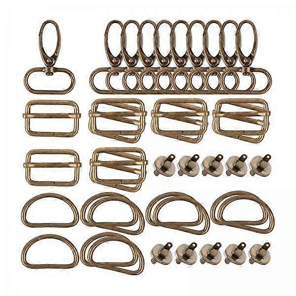 4xPurse مجموعة الأجهزة شريحة أبازيم المشابك لصنع حقيبة ذهبية 40 قطعة مجموعة