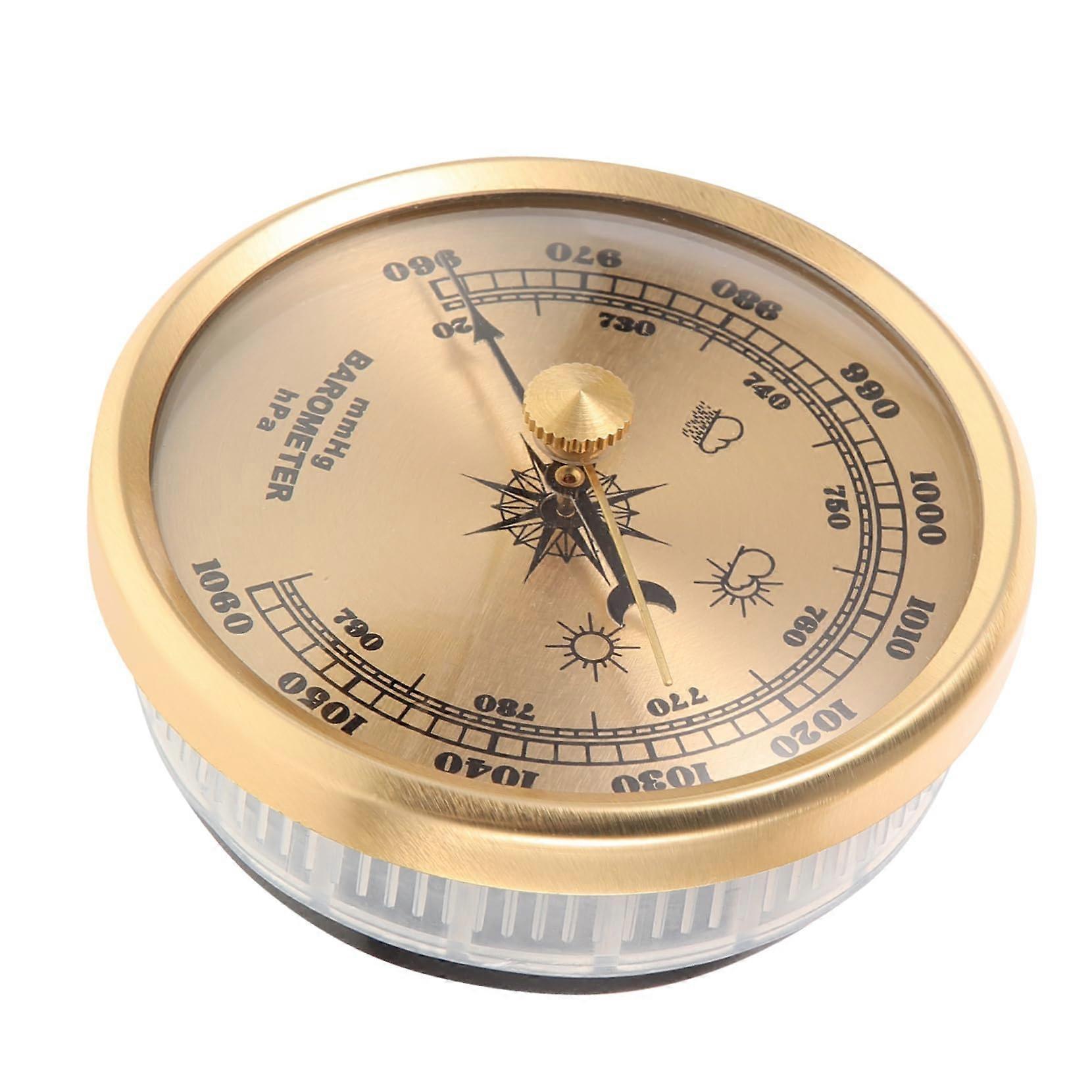 Adjustable Barometer Air Pressure Gauge for Home and Outdoor Use, Accurate Indoor Multifunction Pointer Design