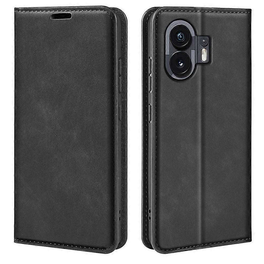 Retro-skin Magnetic Suction Leather Phone Case