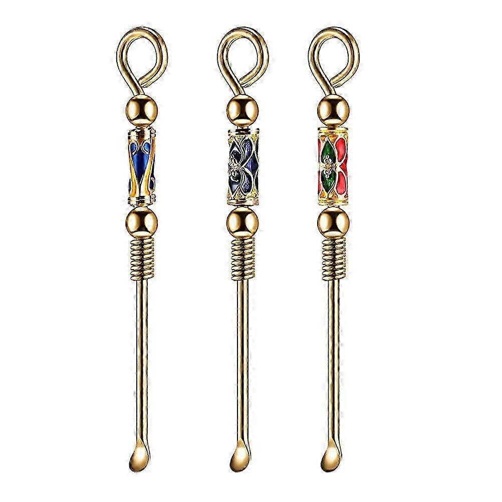 3 Pcs Household Cleaning Tools Tiny Spoons Tiny Scoop Ear Cleaning Tools Ear Wax Cleaners
