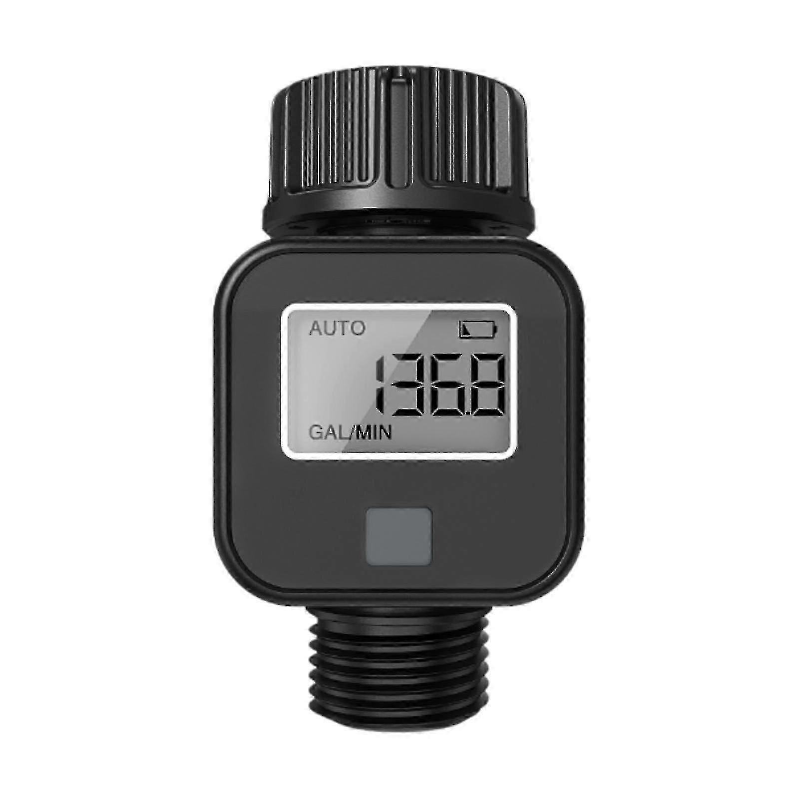Water Flow Meter Practical LCD Screen for RV Water Tank Filling Outdoor Lawn new