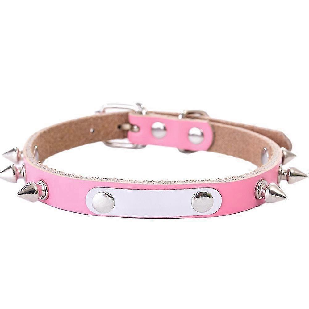 Simple Adjustable PU Leather Collar, Suitable for Pets