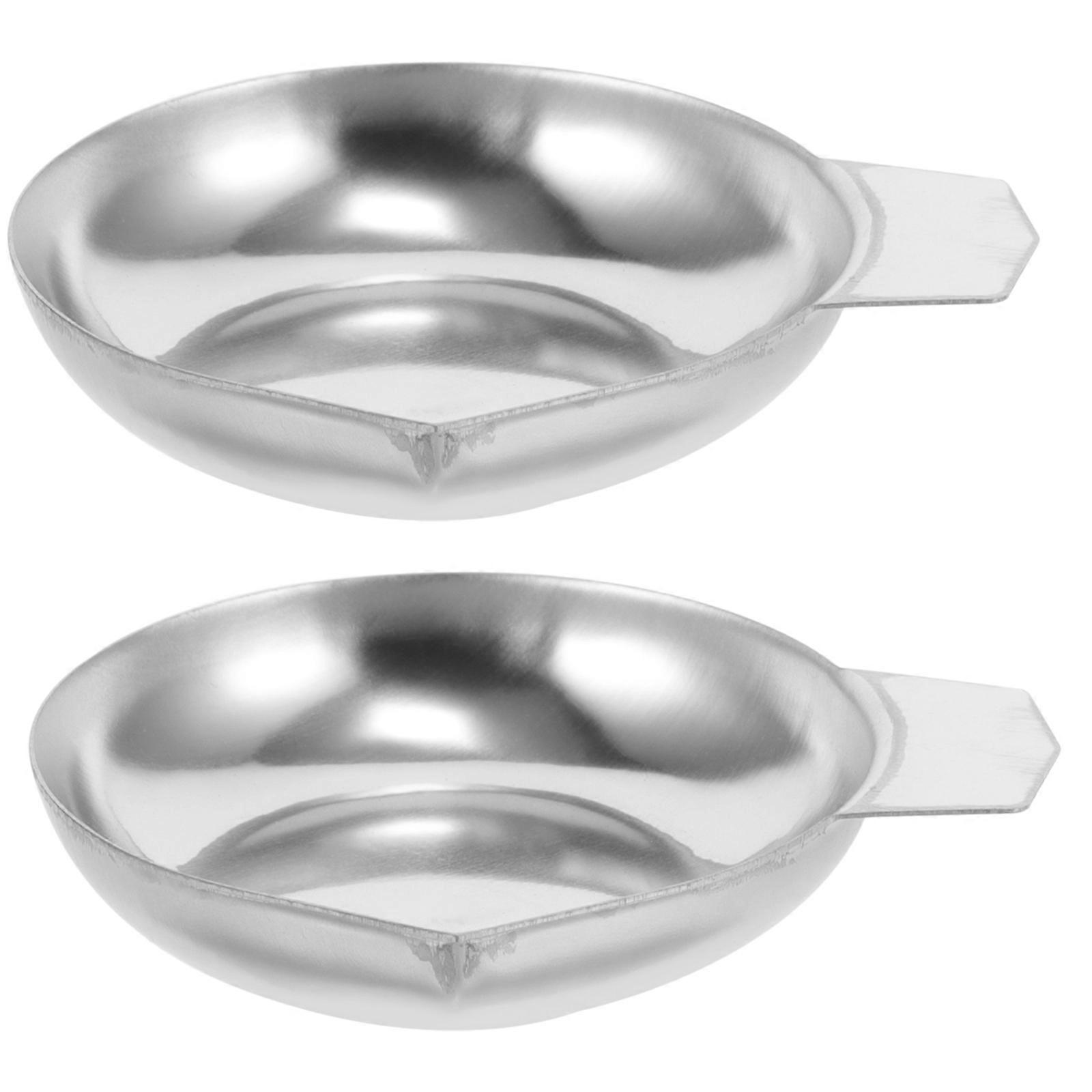 Plateau de pesée de poudre en acier inoxydable, plateau de pesée de poudre pour bijoux, plateau de balance électronique pour mesurer les poudres et les liquides – Home Kitchen & Bakery Use