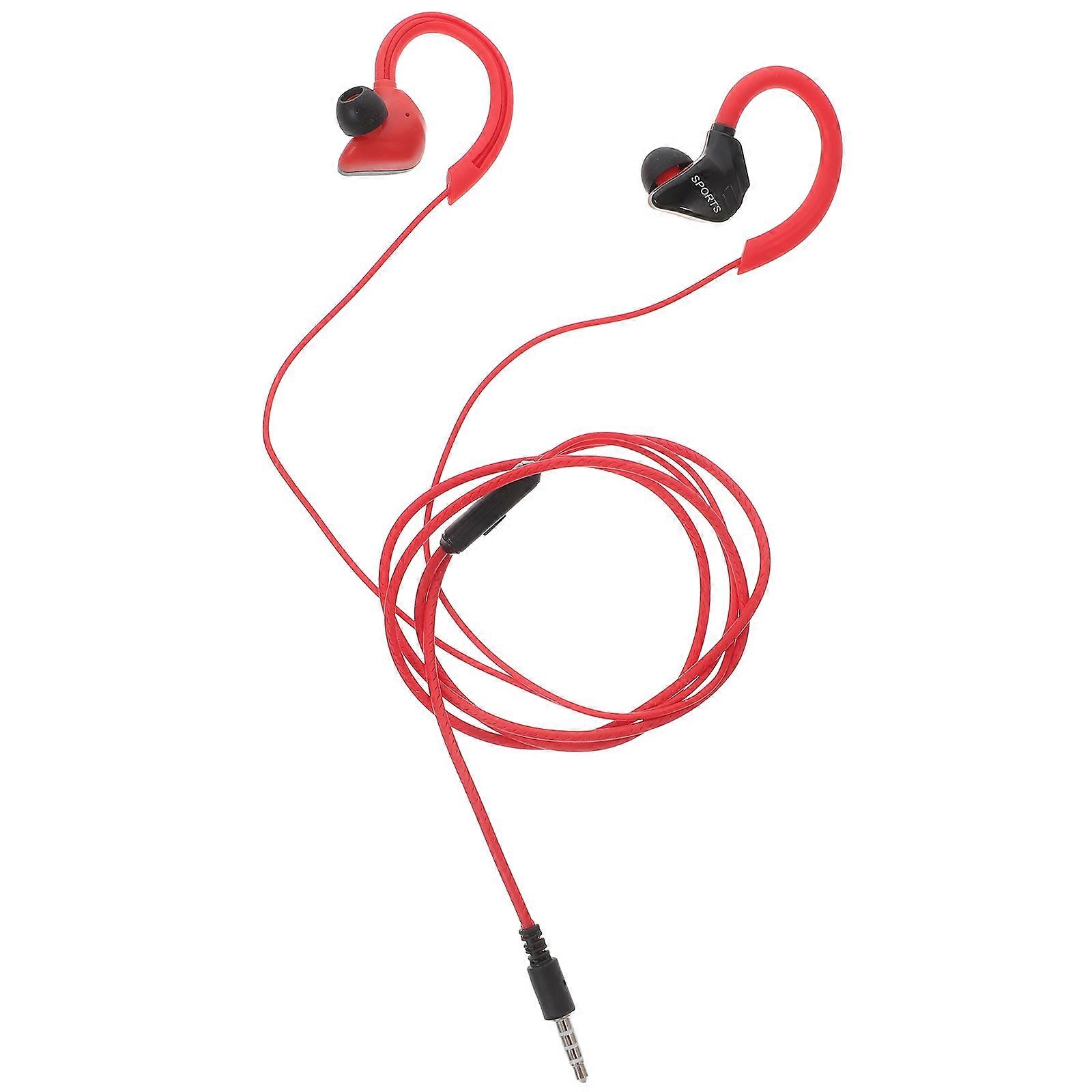 1 Pair Wired Earbuds Waterproof Sports Headphone for Cellphone