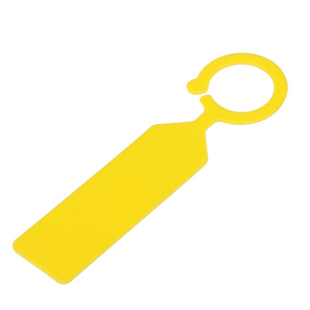 100pcs Yellow PP Greenhouse Gardening Plant Tree Tags, Durable Hanging Collar Labels for Nursery Garden Use, Weather Resistant Markers for Trees and