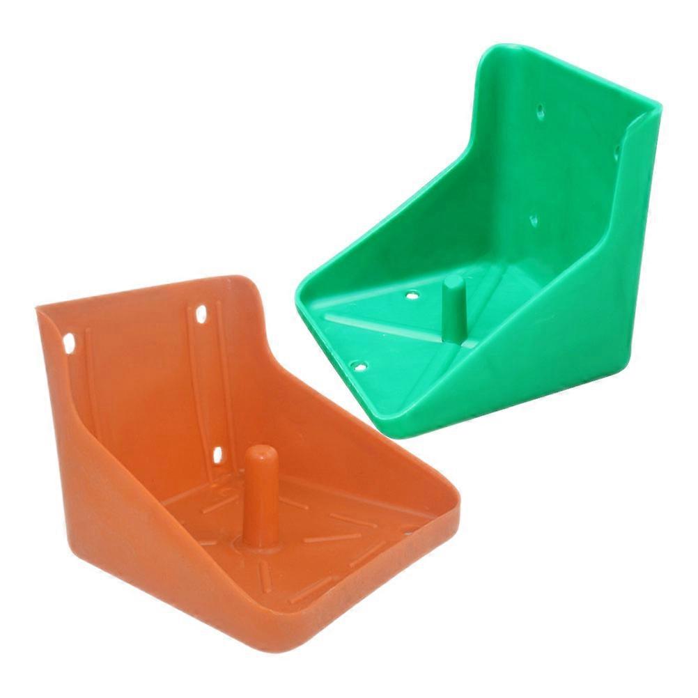 Salt Feeding Bowl Cattle Sheep Salt Container Indoor Use Thickened Plastic Rectangular 2Pcs