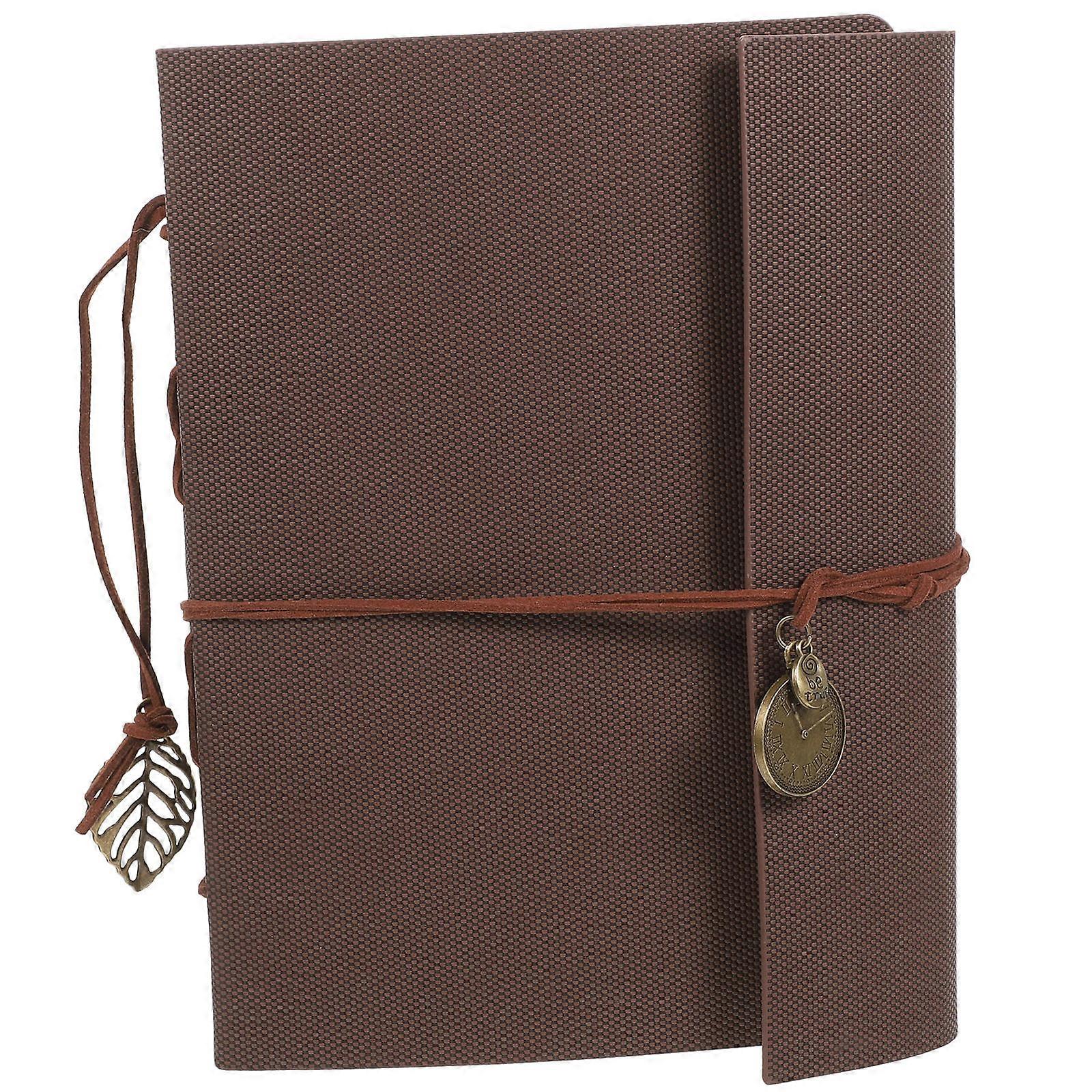 Family Self-Adhesive Photo Album Rectangular Diy Coffee Color 23X18X3.5Cm Memory Preservation 1Set