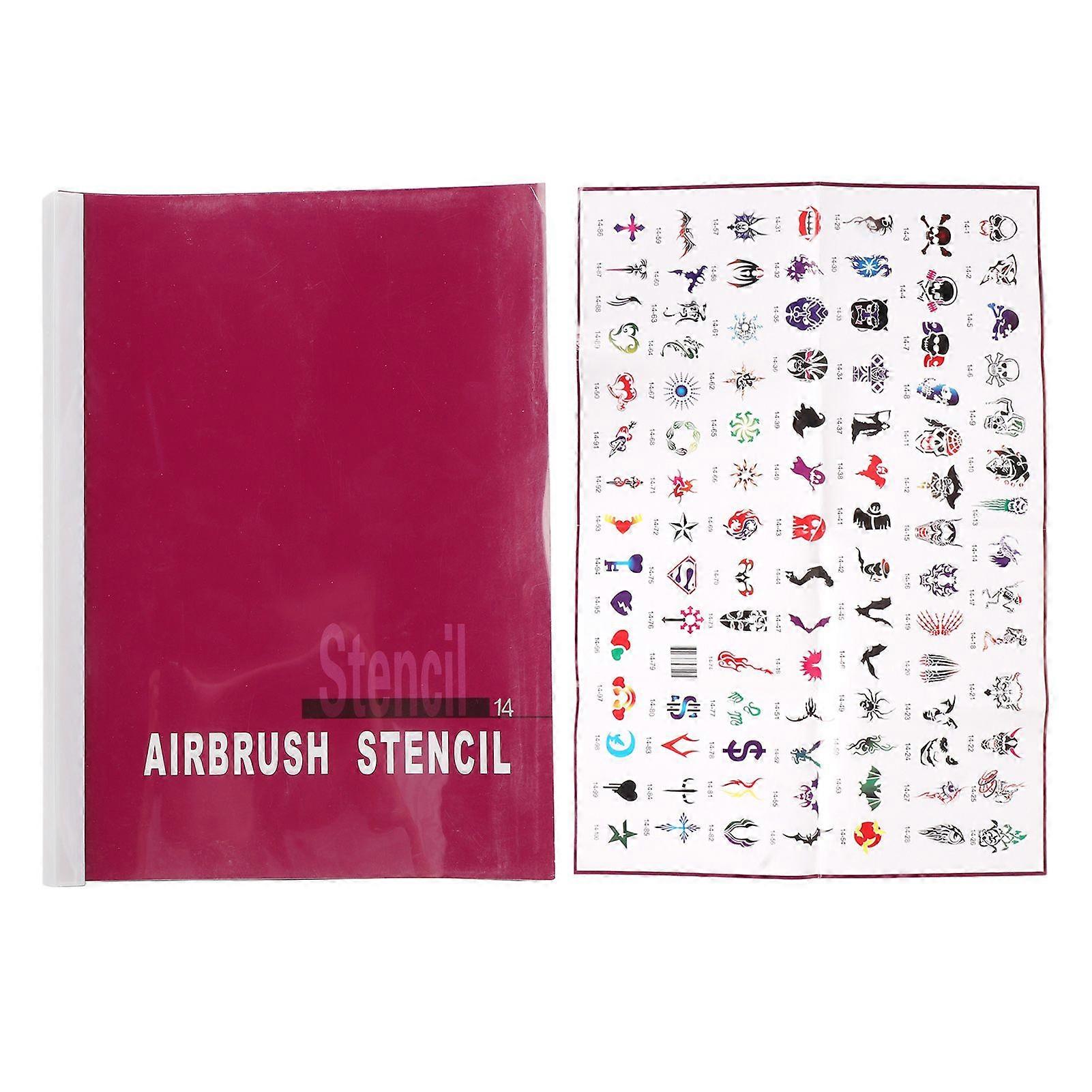 2025 Latest Model Temporary Tattoos Stencils Professional 100pcs Reusable Glit...