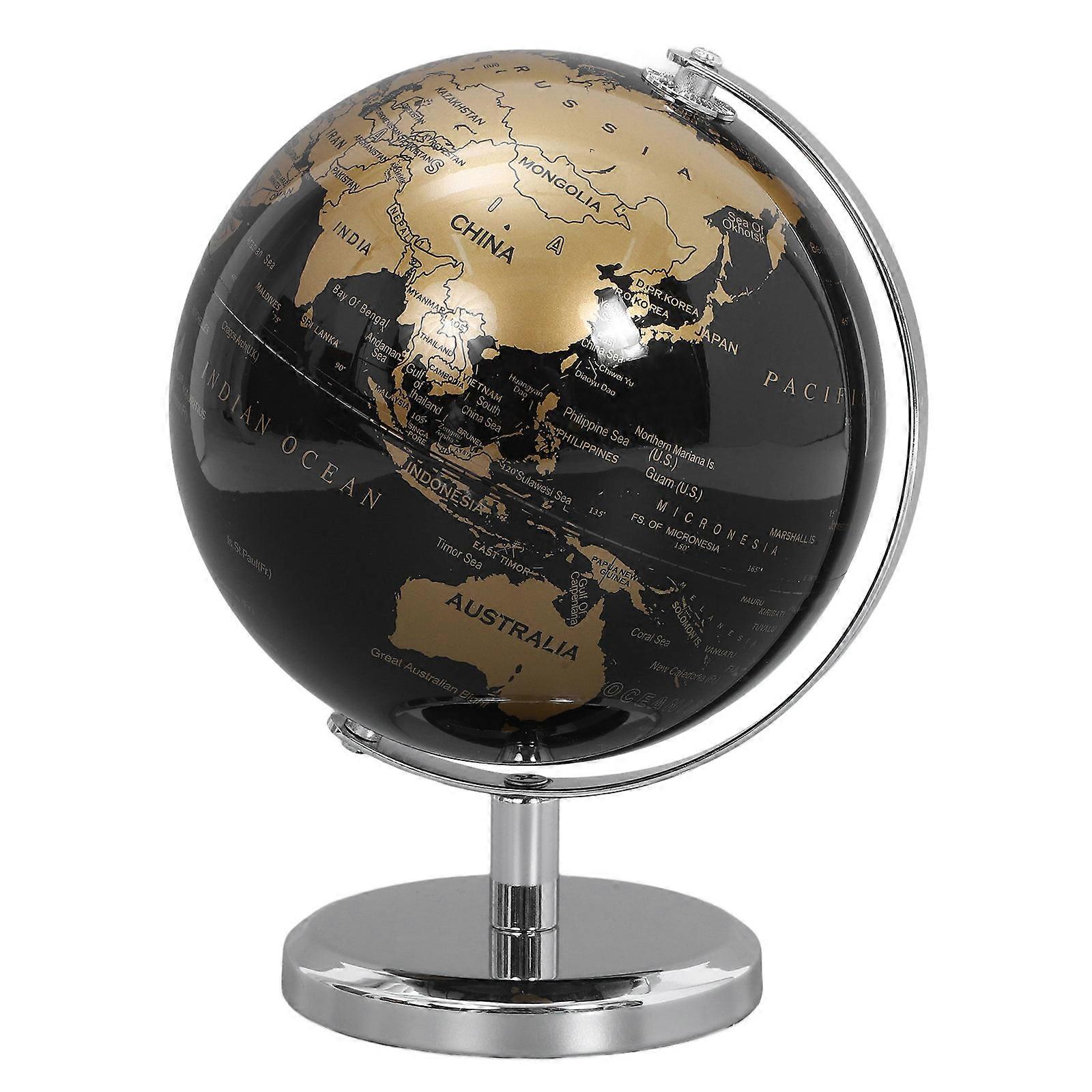 Decorative Globe Ornament for Home and Office Teaching Tool Made of ABS and Metal 4.5 Inch