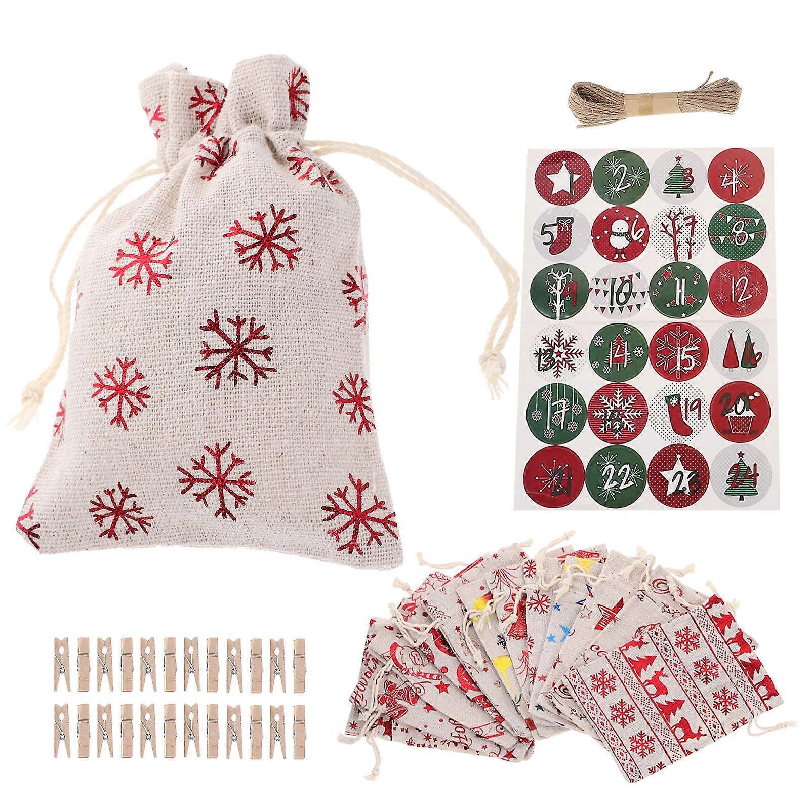 Cloth Candy Bags With Sticker Rectangular Packaging For Friends present Giving 14X10X1CM 24Set