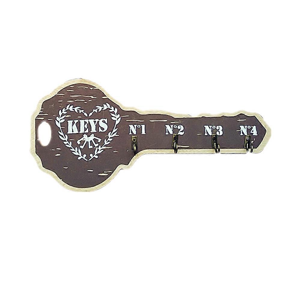 Creative Wooden Wall Hook for Keys – Rustic Key Holder with Strong Load Capacity, Easy Installation, Perfect for Home, Apartment or Dorm Organization
