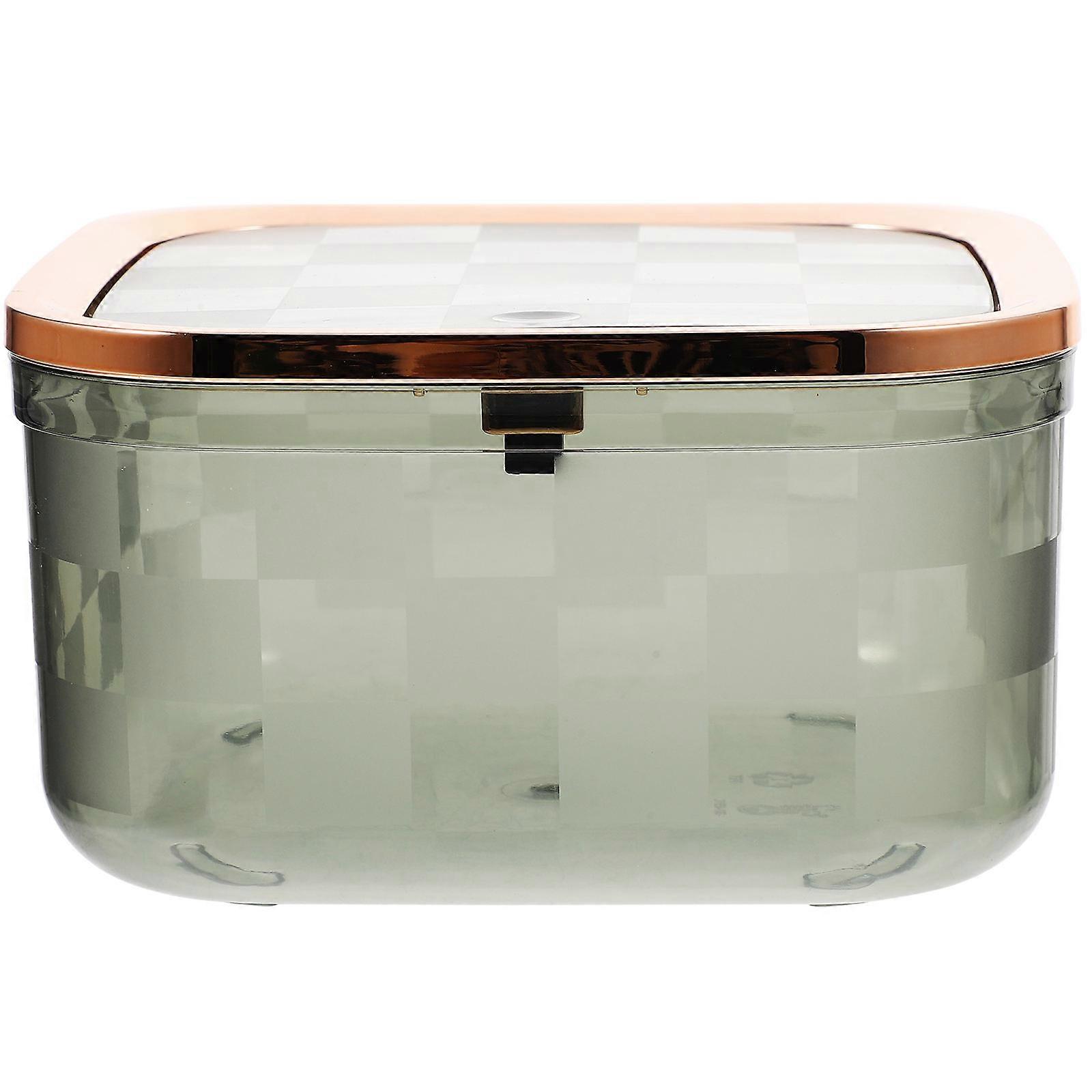 Desktop Bin Office Trash Bin Smooth Matte Finish Olive Green Recycling Bin 1Pack