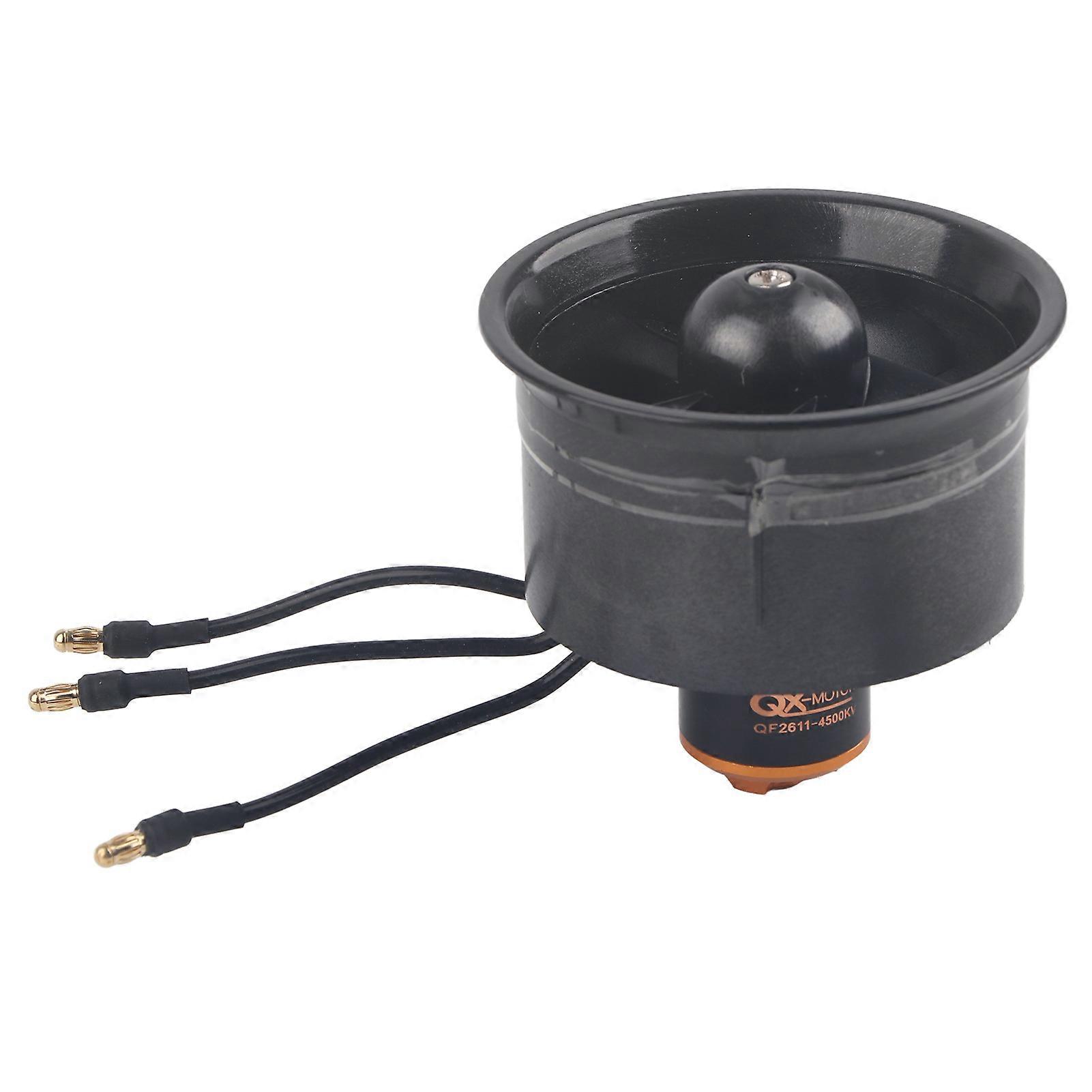 64mm 5 Blades Duct Fan with QF2611 4500kV Brushless Motor for RC Airplane Model