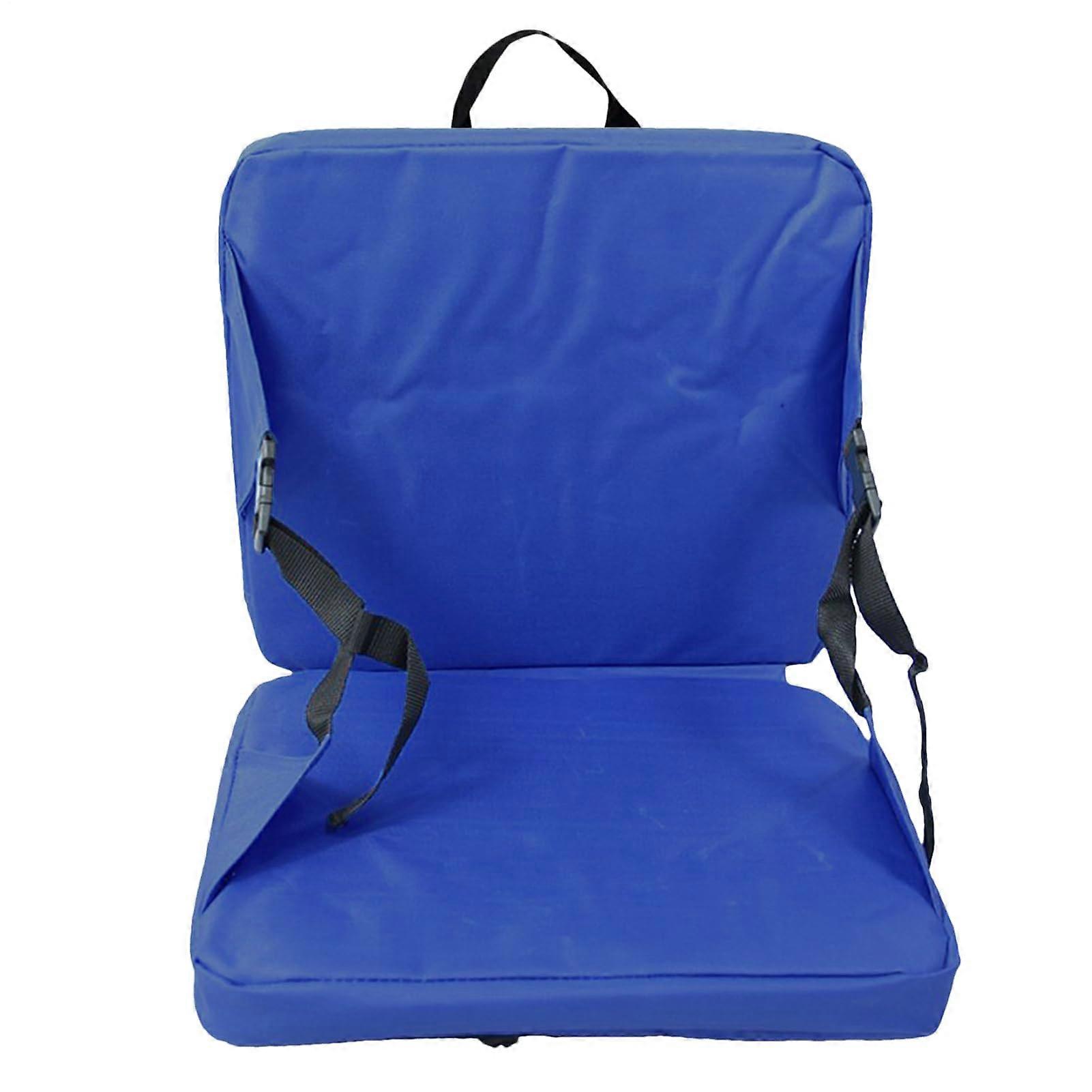 Bleacher chairs with backrest, stadium seats grandstand seats with backrest and cushion lightweight floor outdoors blue thickened