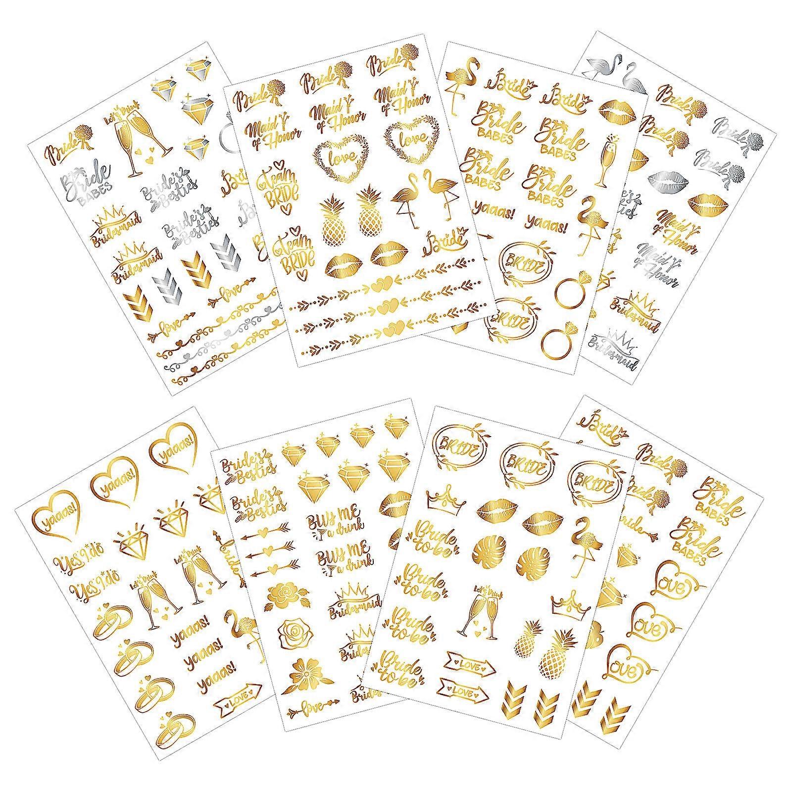 Wedding Temporary Multi Charming Temporary Stickers for Wedding Party