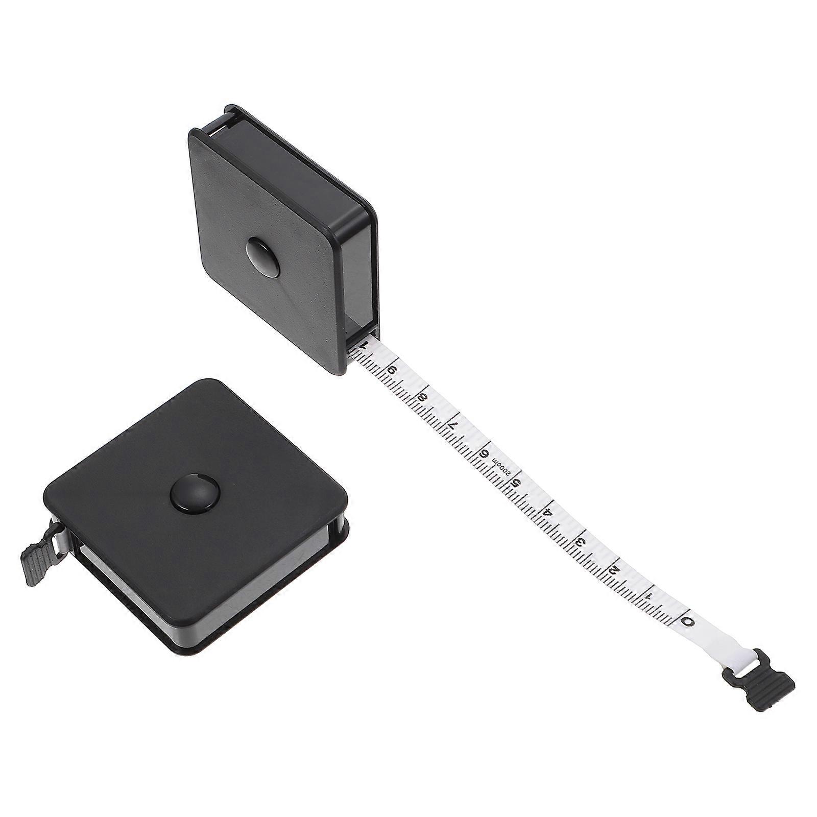 2pcs Square Tape Measures Portable Lightweight Measuring Tools for Waist, Hip, Measurements Durable Soft Rulers with Creative Design