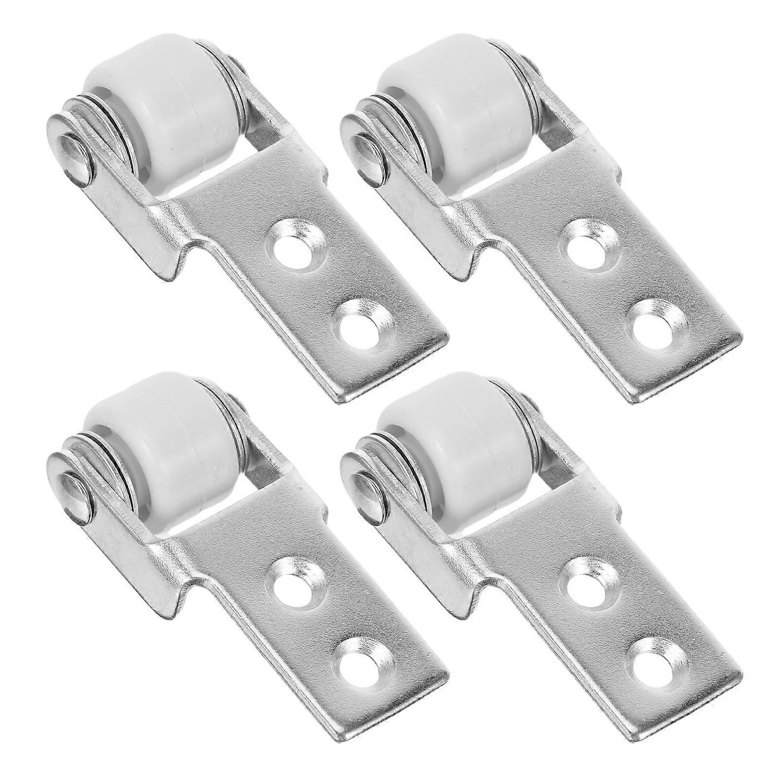 Small Furniture Wheels Nylon Drawer Sliding Roller Replacement for Chest of Drawers and Dining Tables Quiet Operation 4Pcs