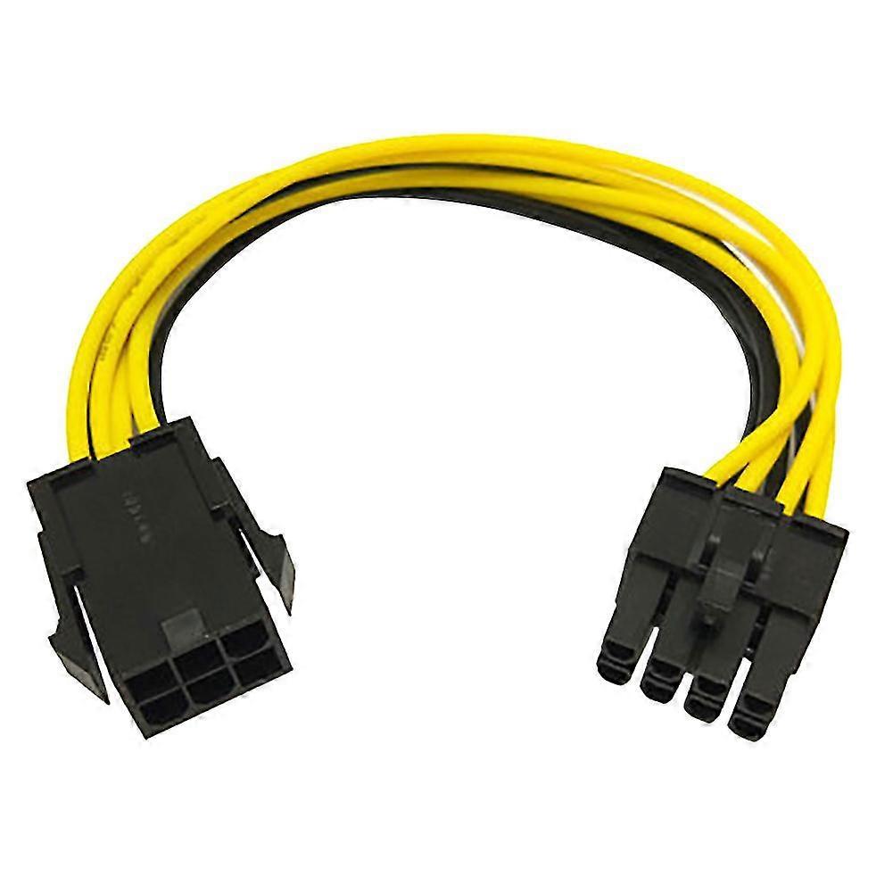 Fiauli 6-pin to 8-pin PCI-E power converter extension cable for graphics card