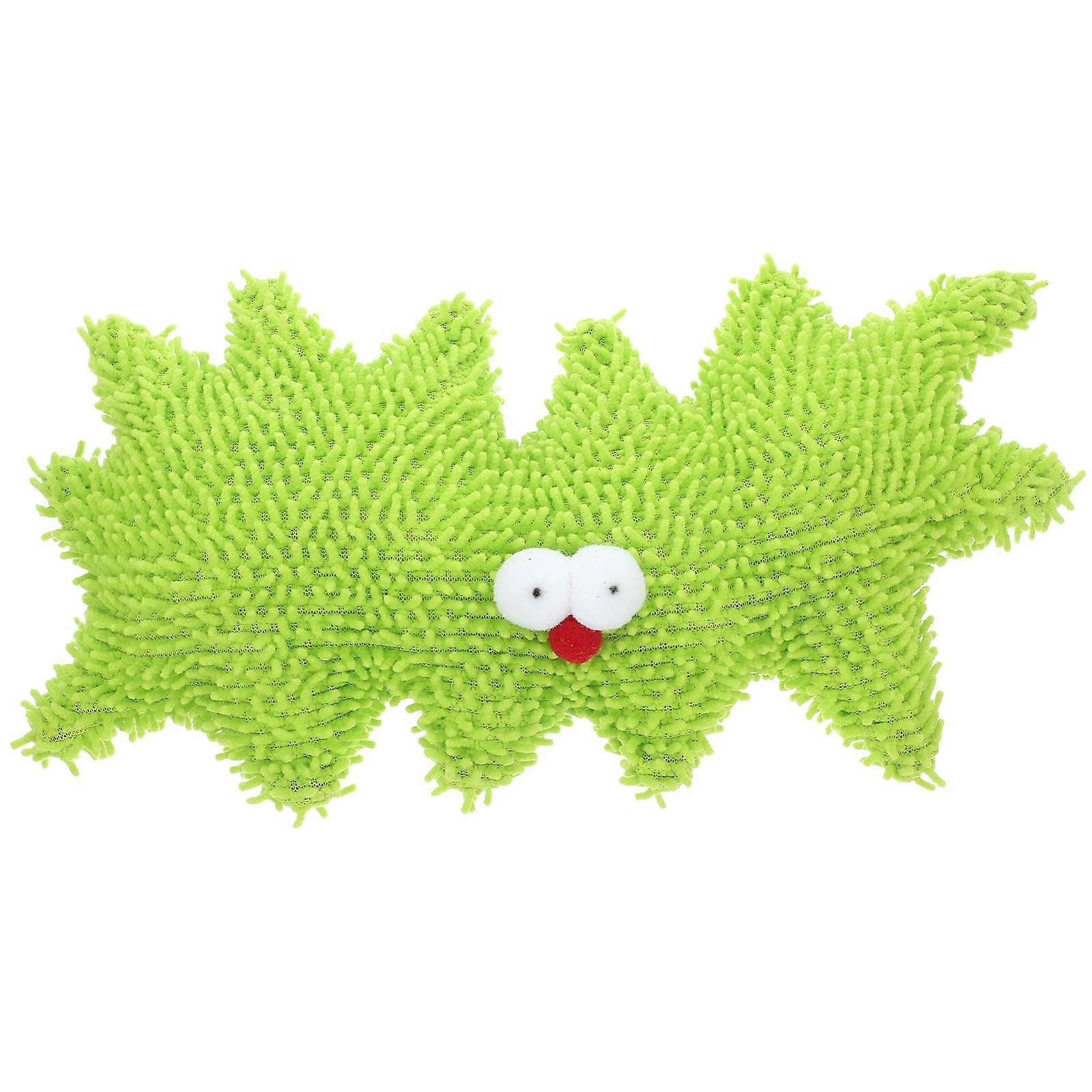 Interactive Cat Toy Plush Clouds Pillow For Indoor Cats Kitten Chew Entertainment Soft Plush Style Green 33.00X15.50X9.00CM 1Pcs