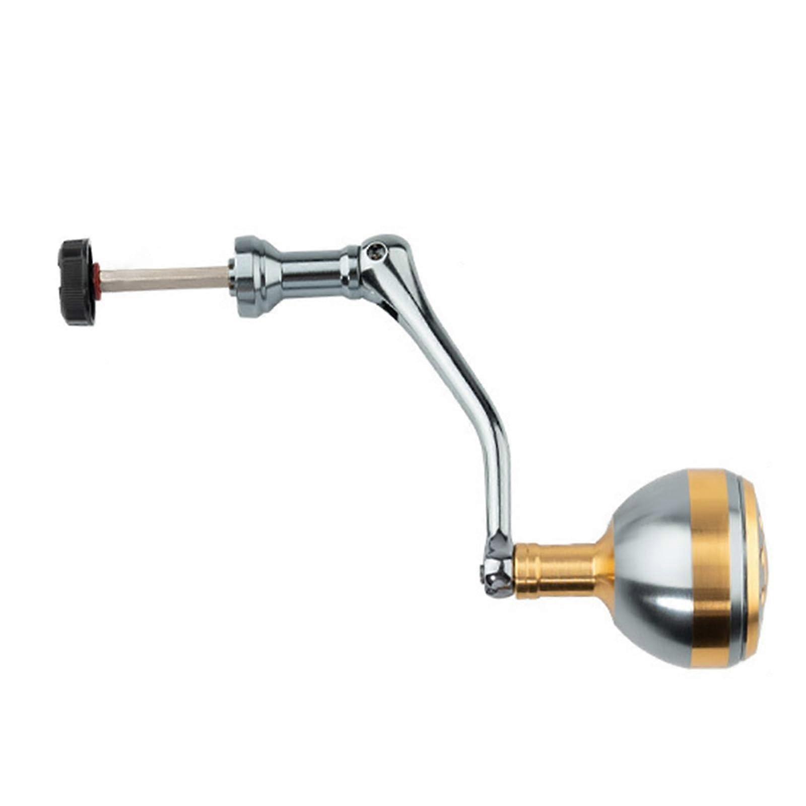 Fishing Roll Handle Power Baitcasting Metal Button Jigging Handle Accessories Replacement Part Set For Fishing Reel