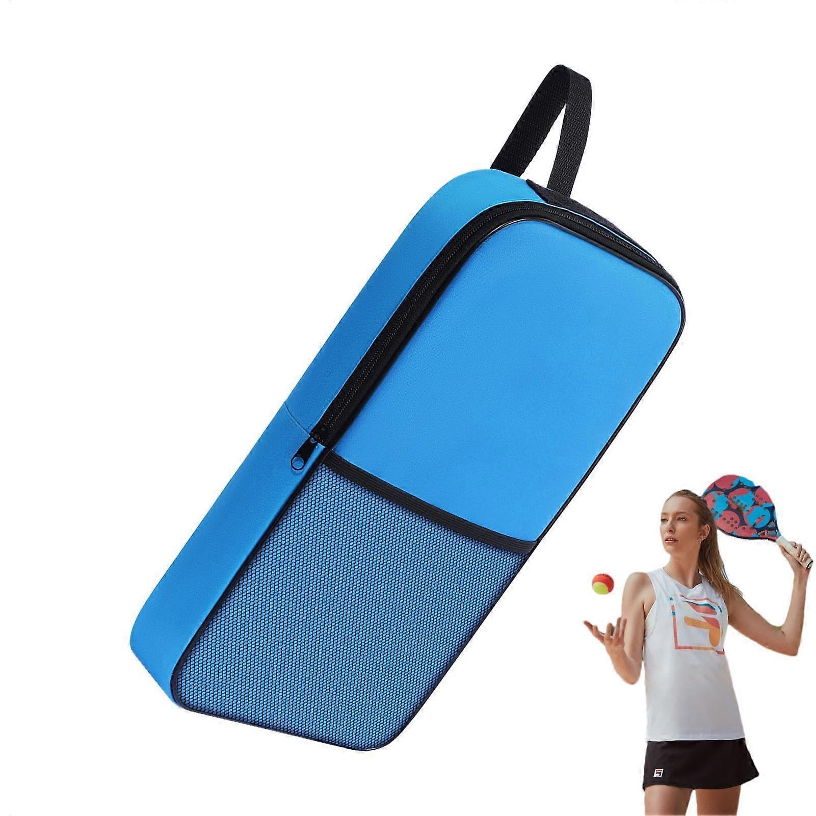 Pickleball Paddle Bag, Large Capacity Tennis Racket Travel Case, Sports Gear Tote with Mesh Pocket, Durable Design