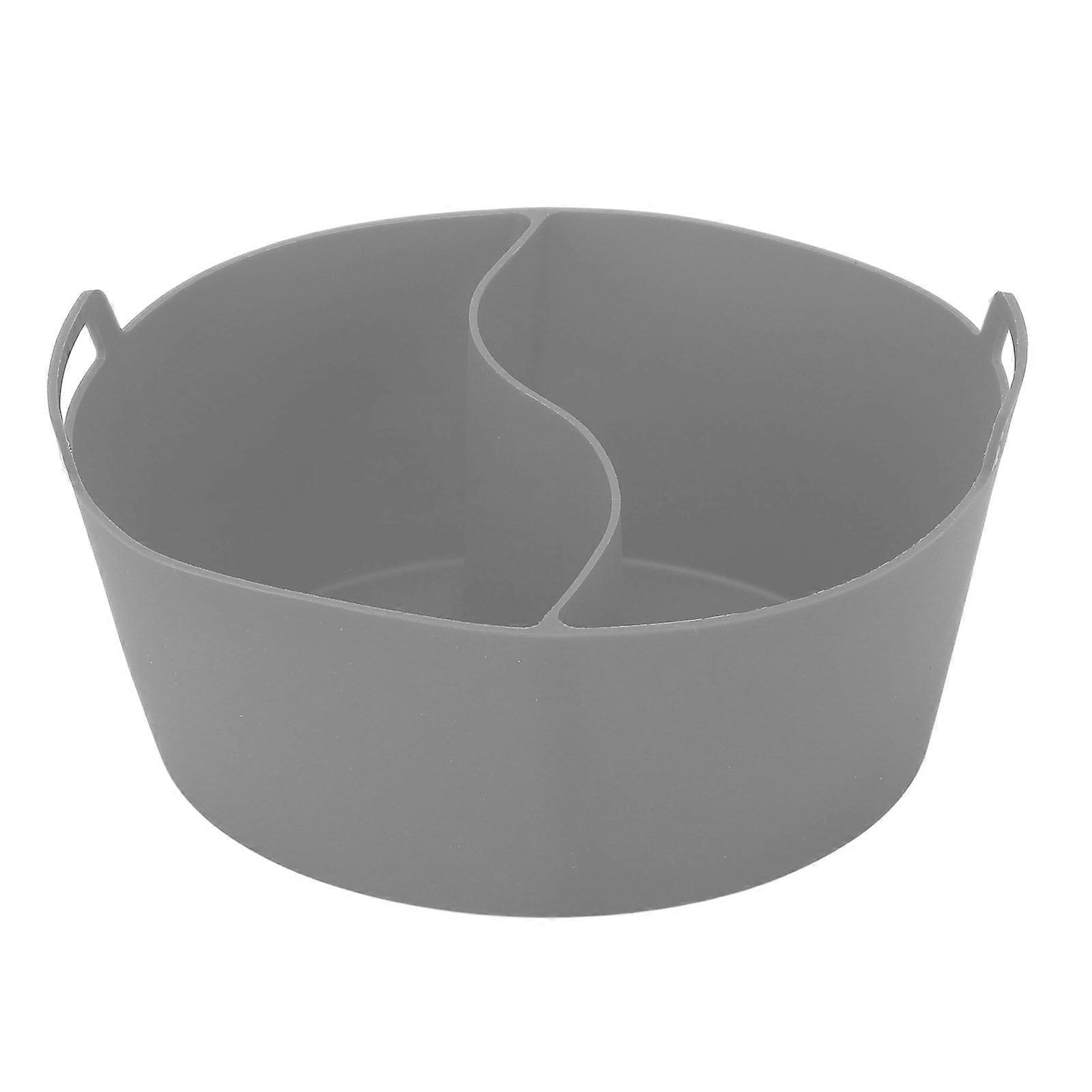Food Grade Silicone Slow Cooker Liner, Leak Proof, Reusable, Heat Resistant, Gray