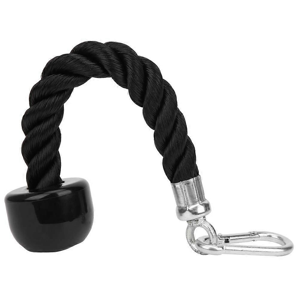 Triceps Rope Cable Attachment For Gym, Nylon Rope With Plastic Handle, Single Tricep Rope Pull-Down For Biceps Strength