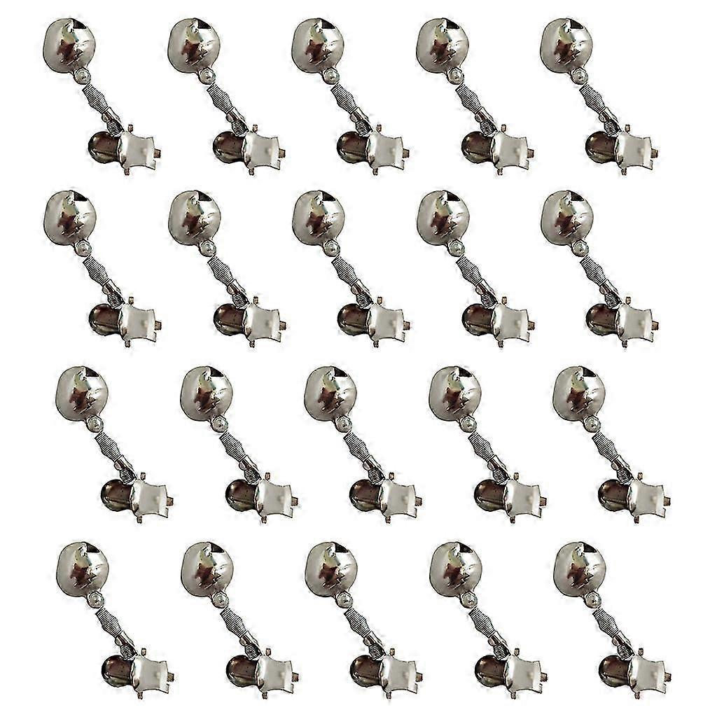 20Pcs συναγερμός δολώματος ράβδων δακτυλίων συναγερμών κουδουνιού συνδετήρων αλιείας ενιαίος (καθορίστε το μέγεθος)