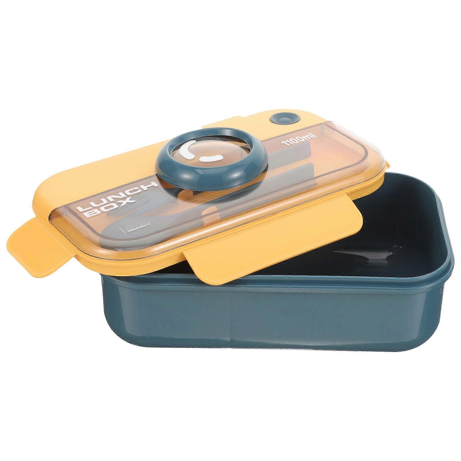 Sectioned Lunch Box Reusable Lunch Container Office Work 1100ml 1Pack